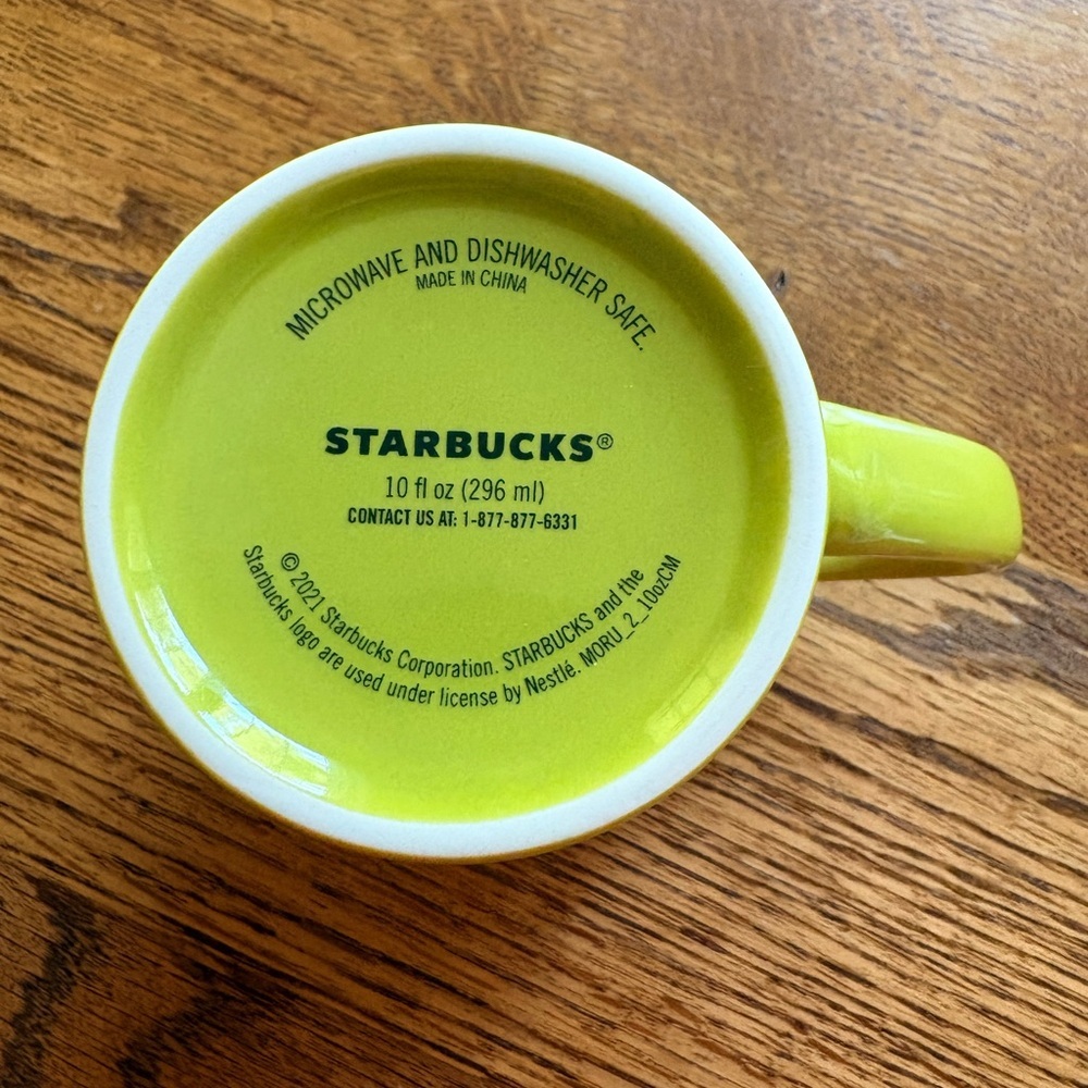 2021 Starbucks Lime Green Logo Mug- 10 ozs. - Picture 12 of 14